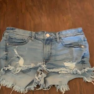 Express size 8 jean shorts relaxed low rise